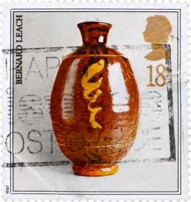 Leach Pottery postage stamp - 1987