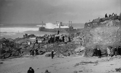 Wreck of the SS Alba - St Ives 1938