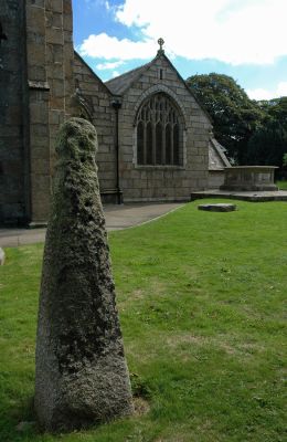 Ancient cross in Camborne churchyard
