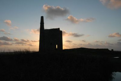 Old Mine Workings at Dusk