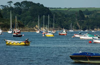 Boats in the Helford Passage