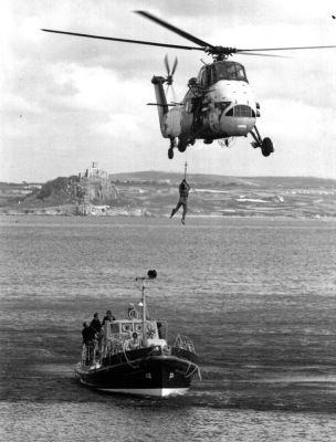 Wessex Helicopter and Penlee Lifeboat