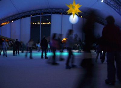 Ice Skating at the Eden Project