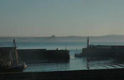 Sailing Out of Newlyn Harbour