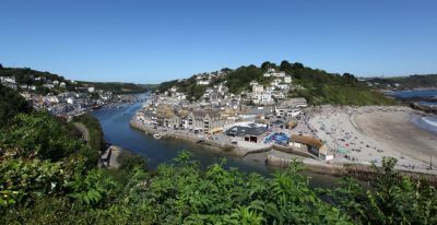 Looe River and Beach View