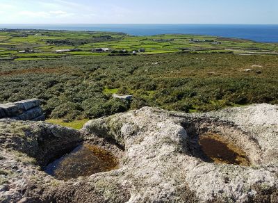 Granite bowl shaped rocks - West Cornwall