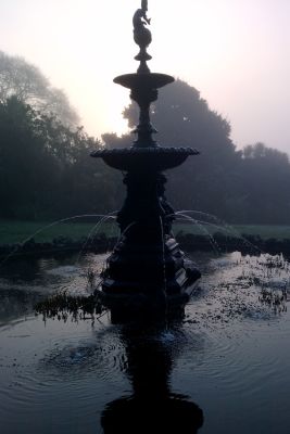 Misty Morning Fountain