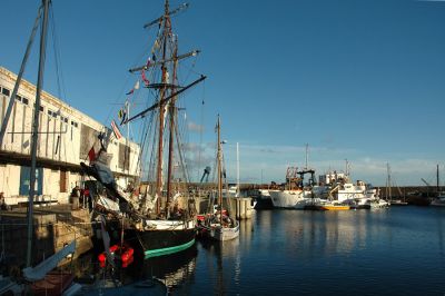 Tall Ship in Penzance Harbour
