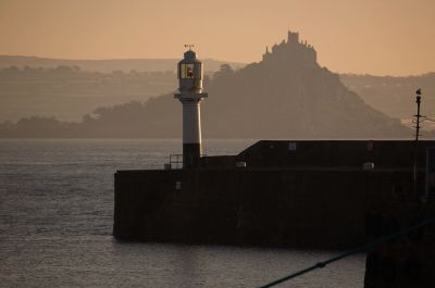 Penzance Lighthouse and the Mount