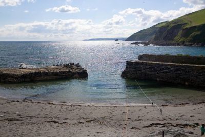 View out of Portwrinkle Harbour
