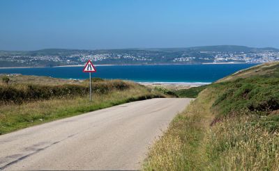 The road down to Godrevy