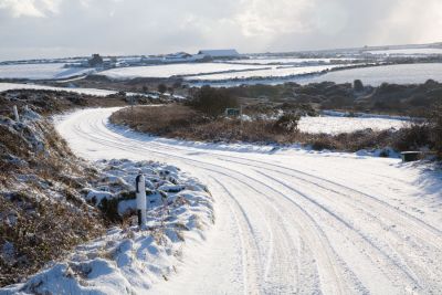 Snow in West Cornwall
