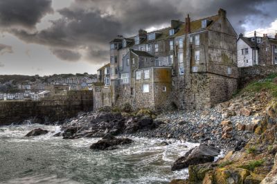 St Ives - Bamaluz with ominous sky