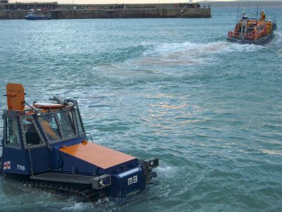 Launching the St Ives Lifeboat 4