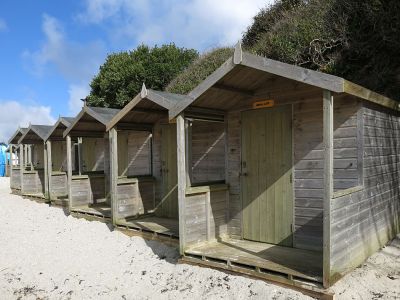 Swanpool beach huts