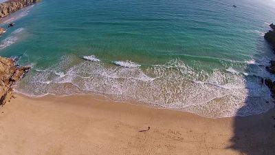 Porthcurno from the air video