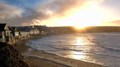 Stormy sunset walk - St Ives