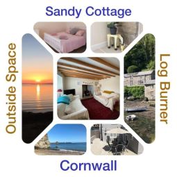 ' Sandy Cottage - Ideal location to explore Cornwall, Nr Sea & Eden ' Open All Year '