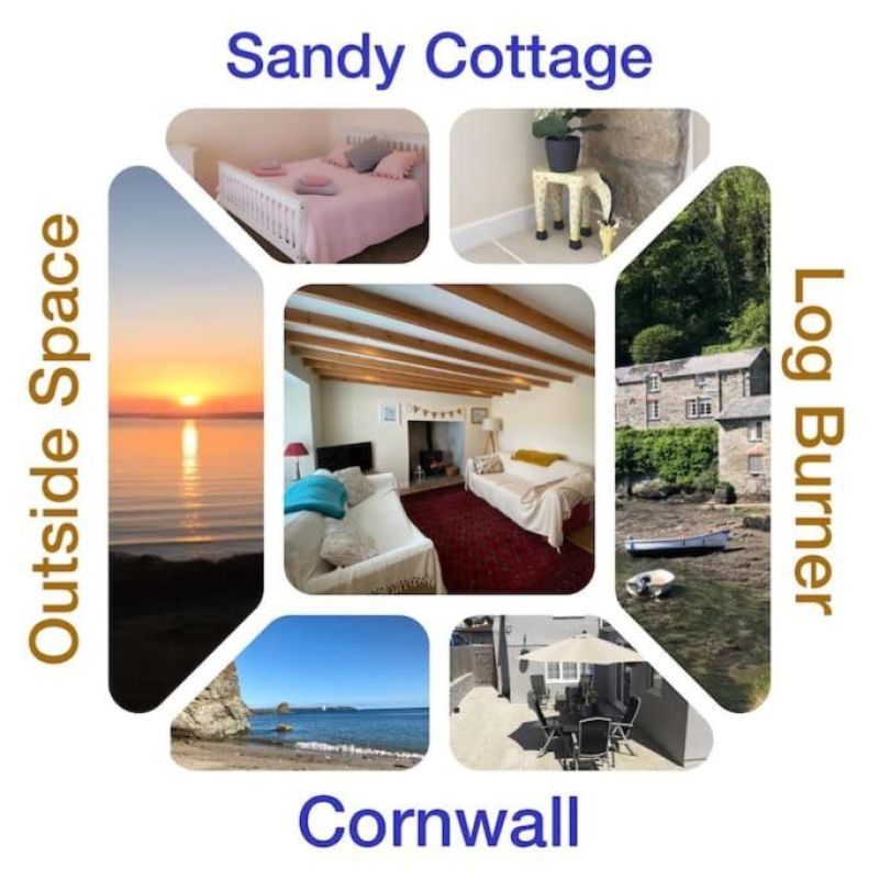 ' Sandy Cottage - Ideal location to explore Cornwall, Nr Sea & Eden ' Open All Year '